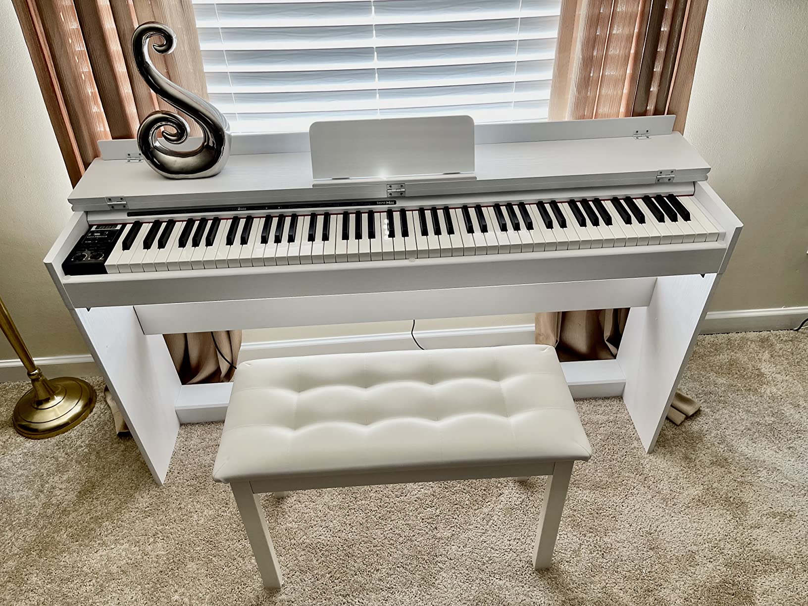 31/mo Finance HEXANT 88Key FullSize Digital Piano, Upright Flip