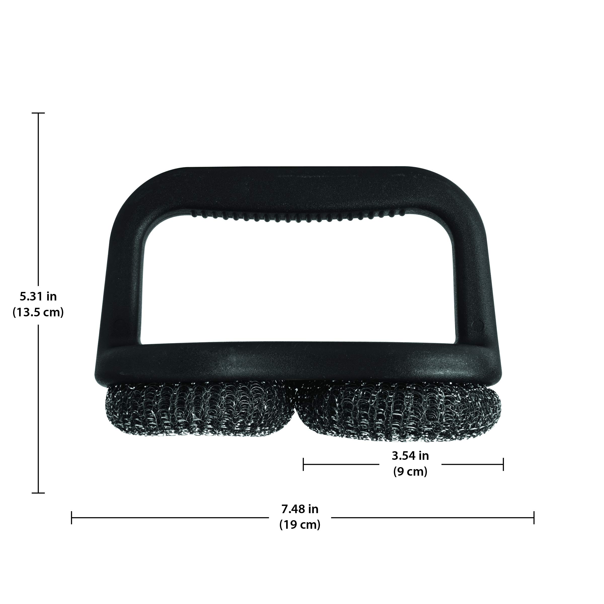 Farberware BBQ Dual Grillbürste mit Griff, Schwarz