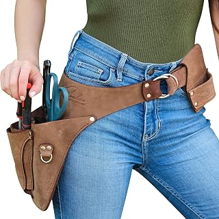 Garden Tool Belt for Women,Gardening tool belt, Leather Tool Belt,Tool Holster Adjustable Tool Pouch with pockets, gardeners belt,Tool belt womens, Florist tool belt