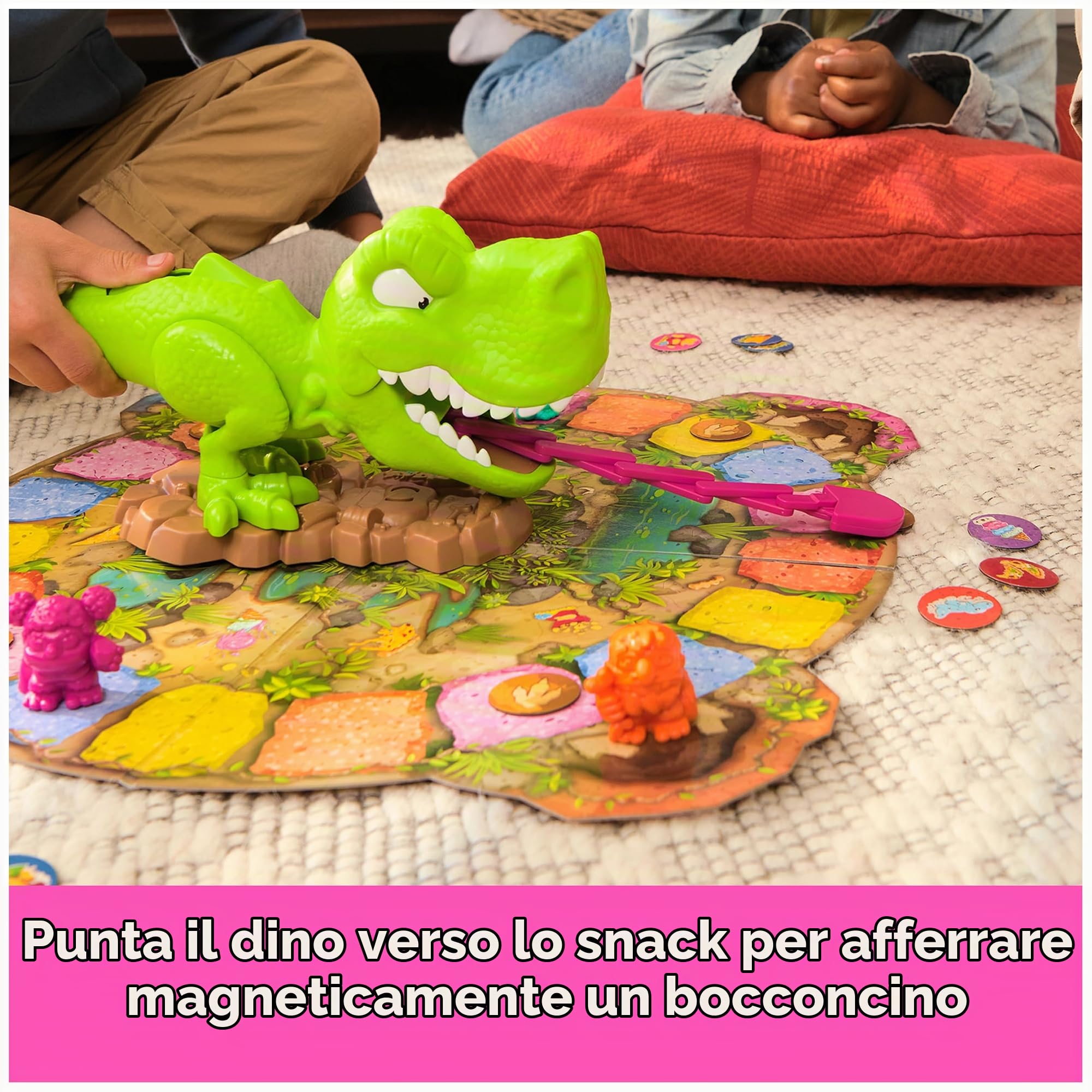 Snack-O-Saurus Rex - Een interactief bordspel voor snackliefhebbers en dinofans, grappig familiespel, bordspel voor spelletjesavond met het hele gezin