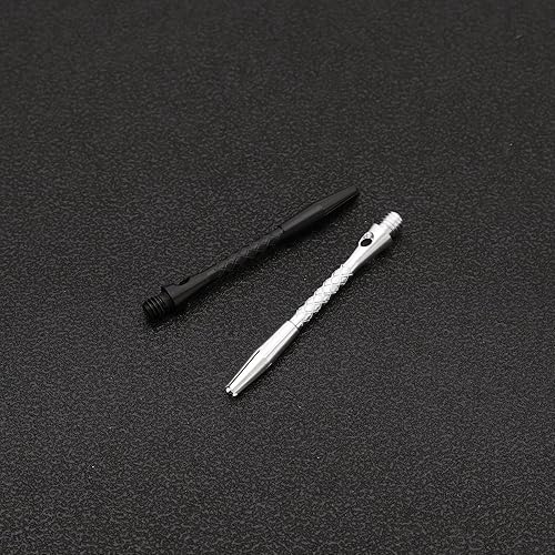 Miniatura 7 de Create idea 12 ejes de dardos con juntas tóricas de goma de 1.772 pulgadas estándar 2BA rosca, varillas de aluminio para dardo en color negro y