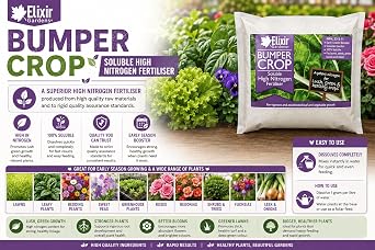 Elixir Gardens Bumper Crop High Nitrogen Fertiliser N.P.K: 23-5-11 2.5kg Tub