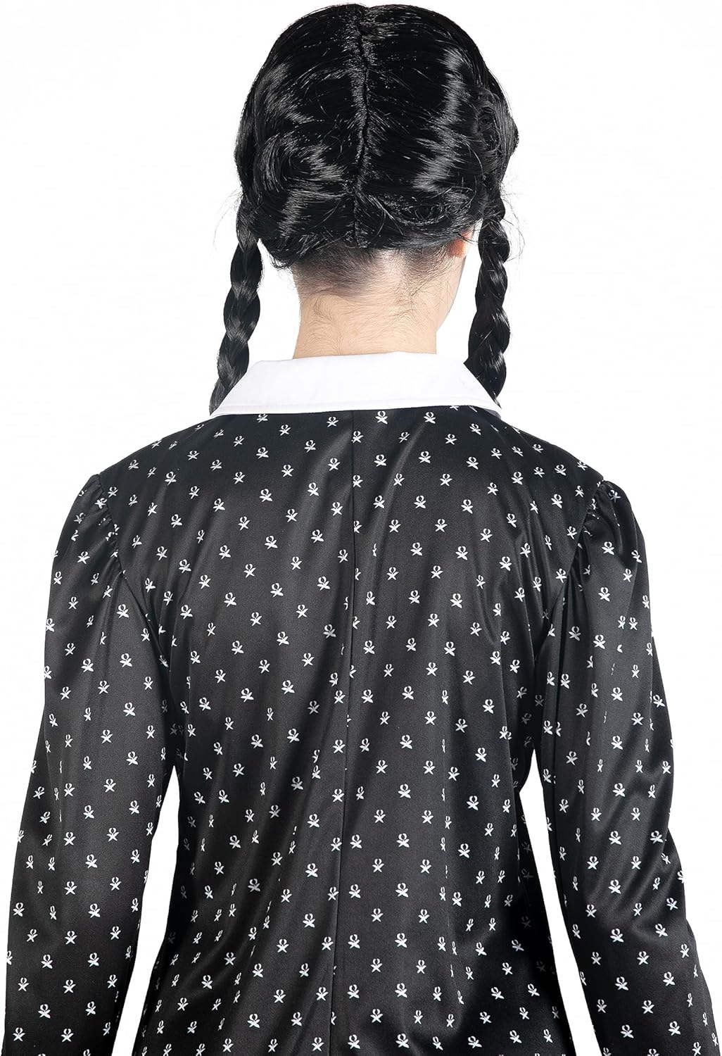 Ciao- Mercoledì Addams vestito costume travestimento bambina ragazza originale Wednesday S Vestito con parrucca - Immagine 2