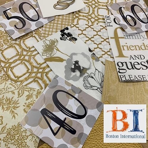 Miniatura 2 de Ideal Home Range - Toallas de papel para invitados, 16 unidades, color plateado Ariella