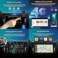 Vista 3 de Android 11 Radio doble DIN estéreo para coche SsangYong Tivoli 2019 ~ 2021 Navegación GPS 9 pulgadas Headunit MP5 Multimedia Video Player con cámara