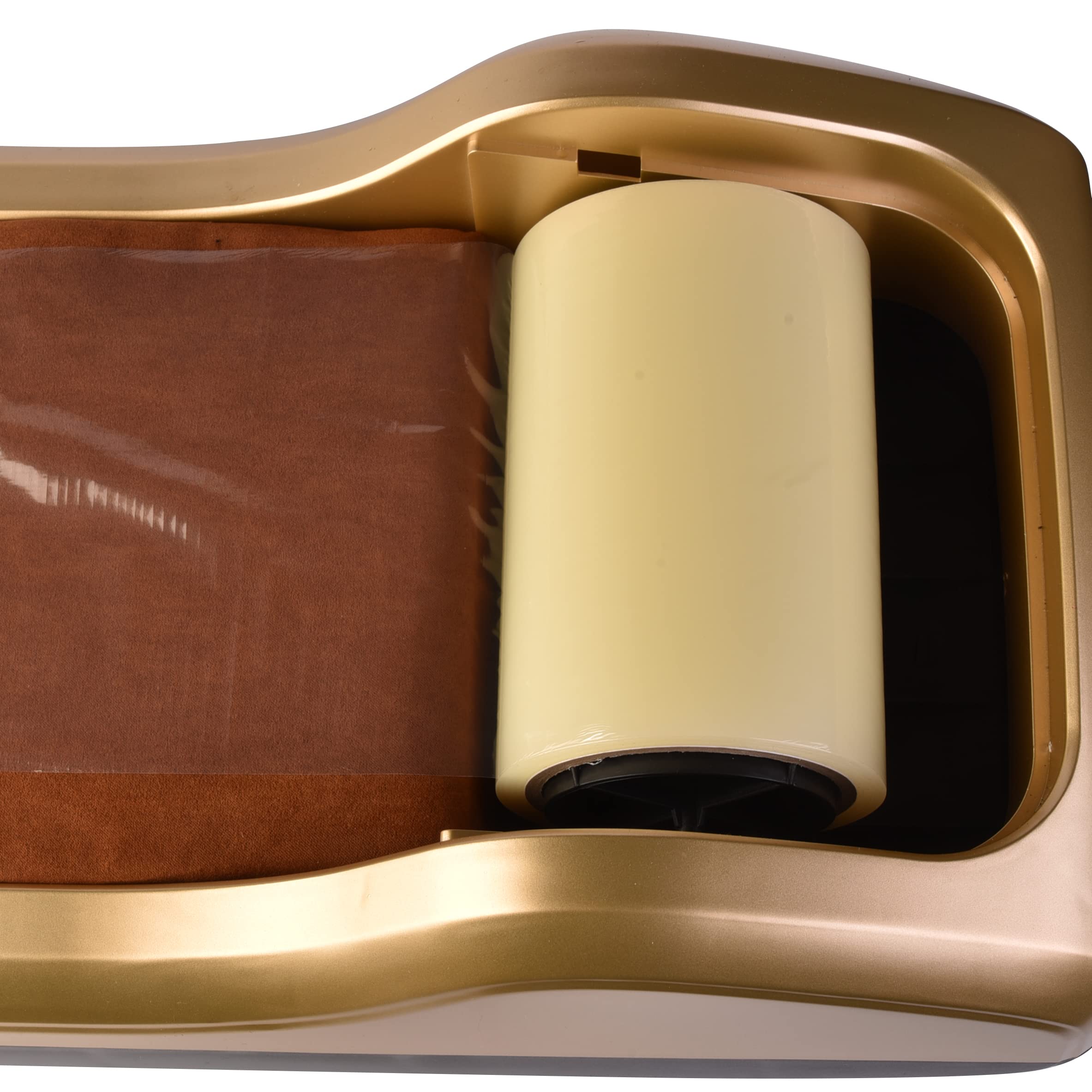 A.M.C. Amc Dispenser copriscarpe professionale Elegance, distributore automatico pellicola monouso 600 strappi, Oro