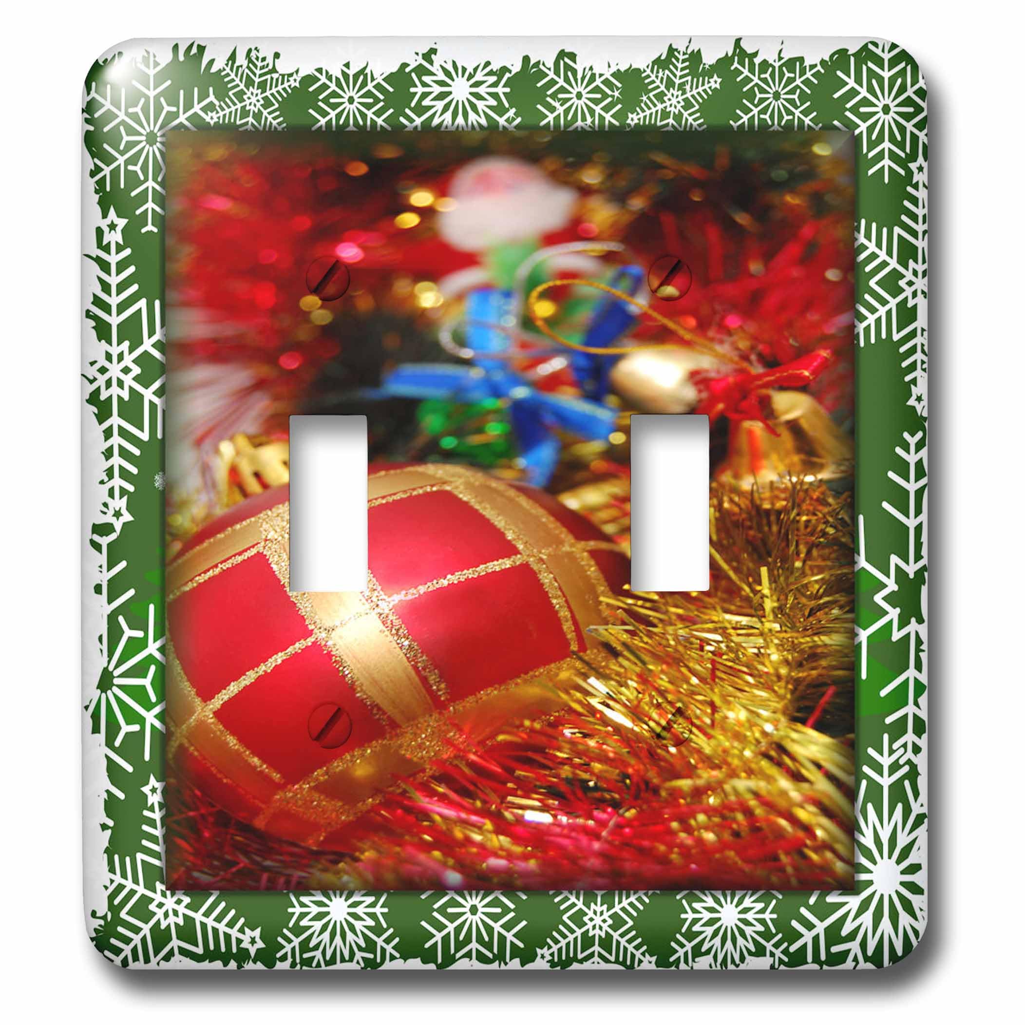 Interruptor de palanca multicolor 3dRose lsp_34040_2 con diseño navideño de alta resistencia