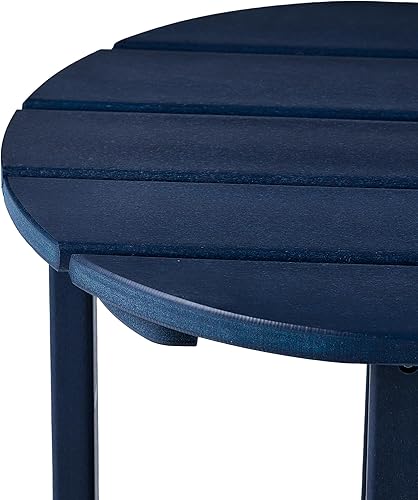 Vista 242 de WestinTrends Dylan Adirondack - Mesa auxiliar redonda para exteriores, color negro