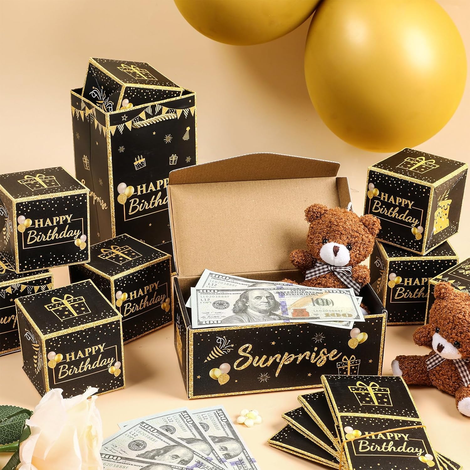 Birthday Surprise Box Explos for Money, Exploding Money