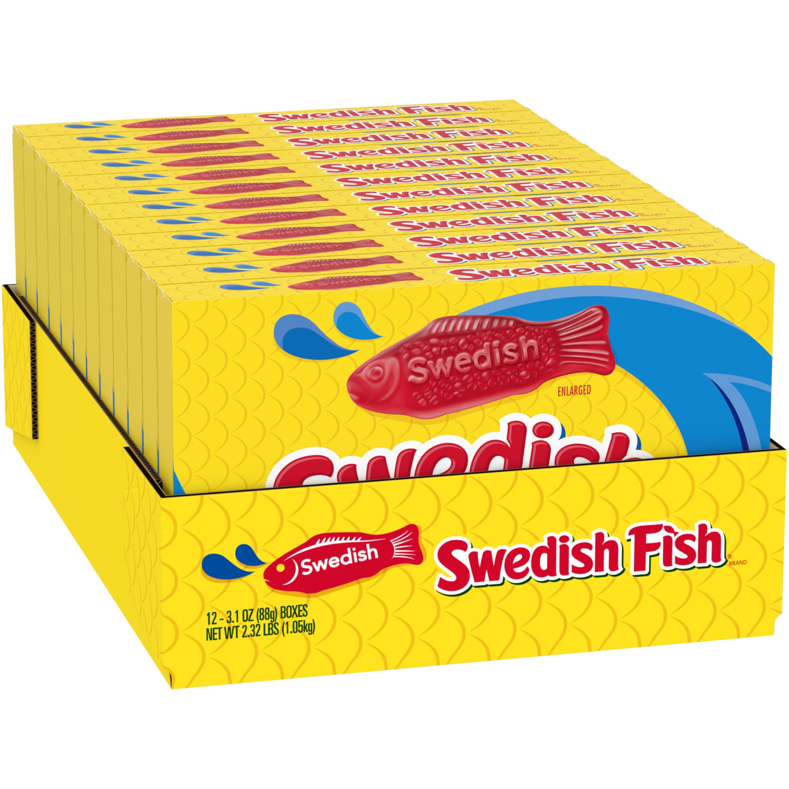 SWEDISH FISH RED CANDIES CARAMELLE GOMMOSE- 87g / 3.1oz