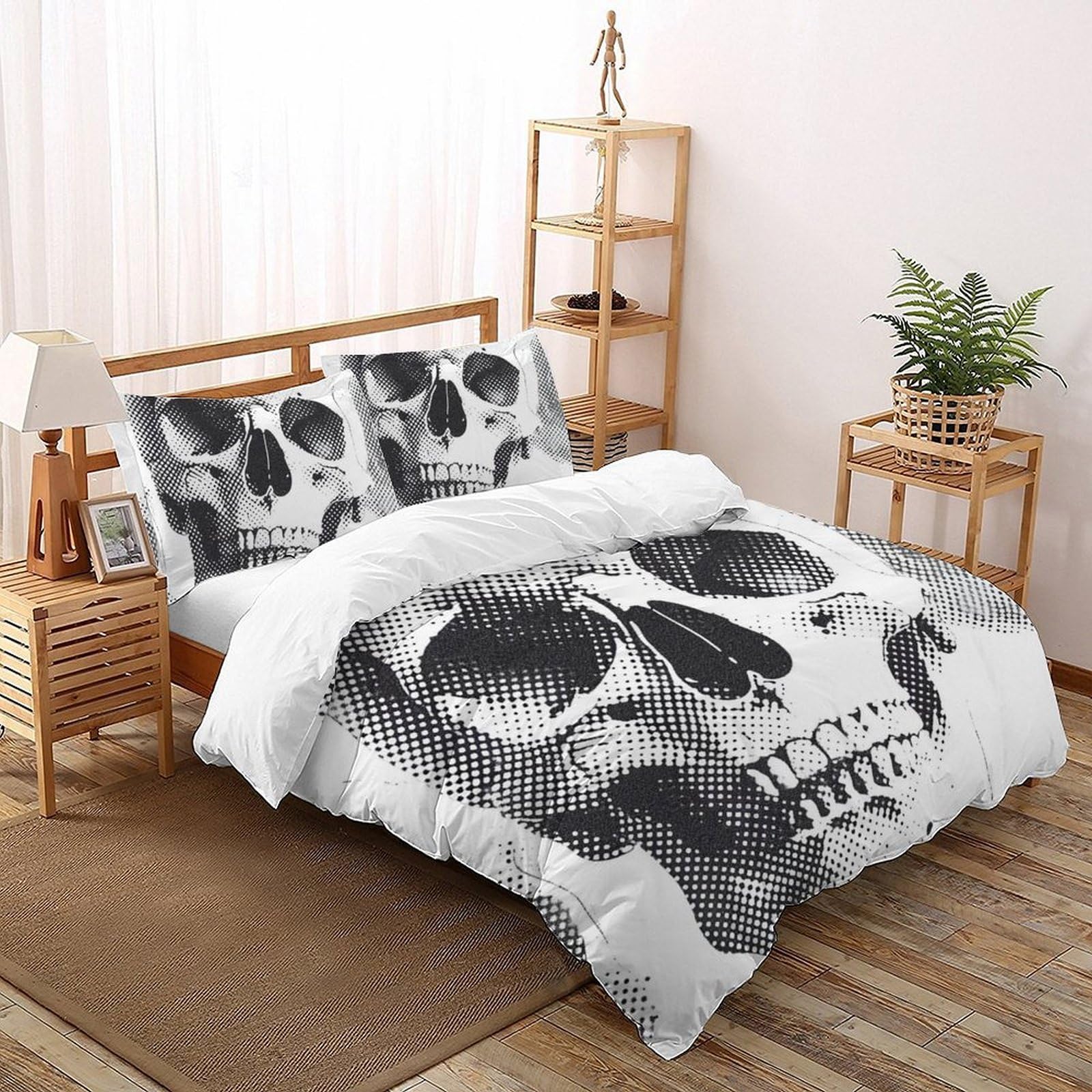 Housse de couette enfant motif skull pour transformer la décoration de chambre