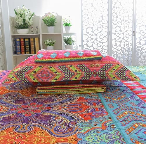 Miniatura 5 de FADFAY juego de sábanas para cama estilo bohemio, Algodón, Patrón-09, King