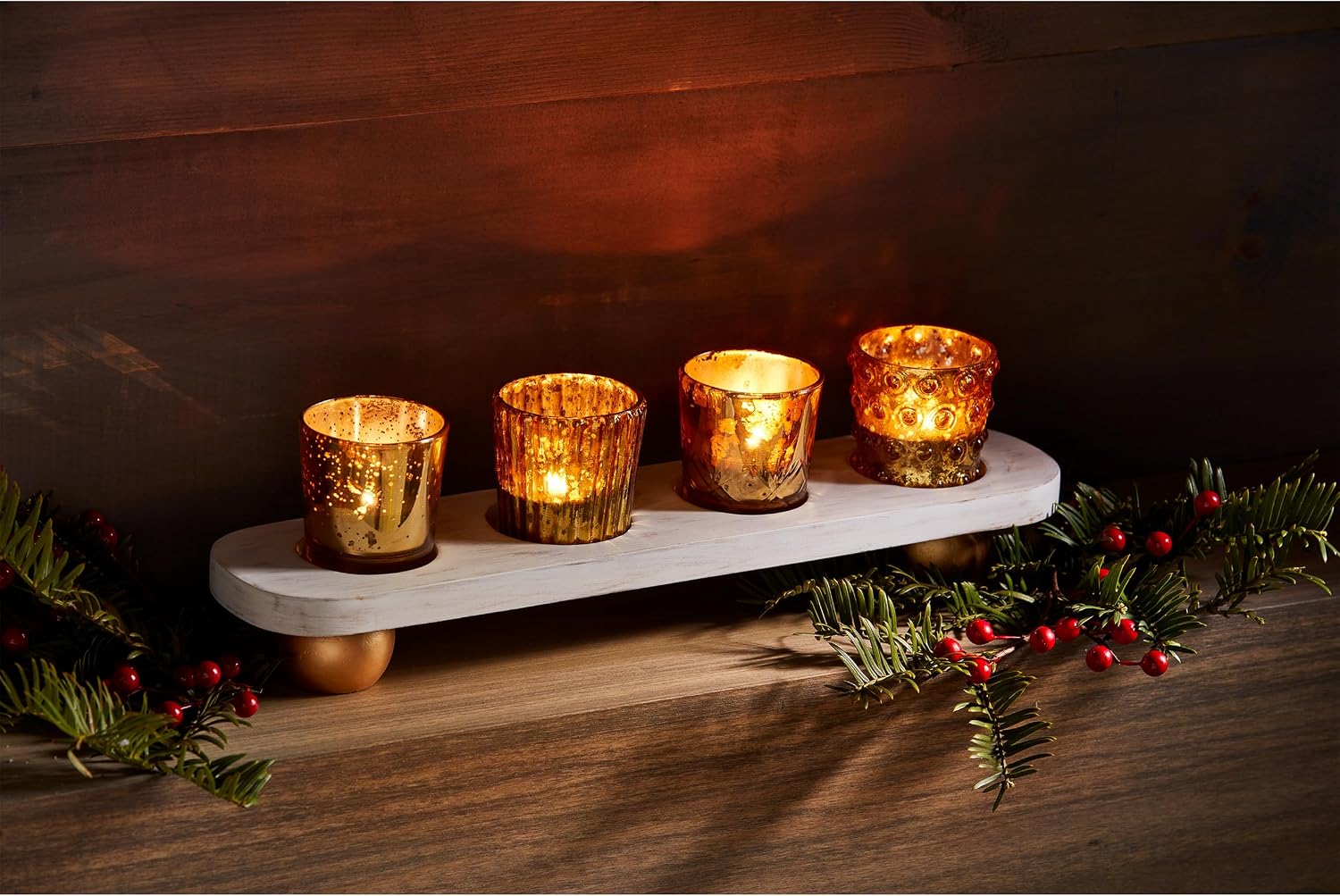 Mud Pie Gold Votive Holders