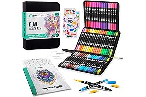Lettering Rotuladores, 60 Premium Art Markers for Coloring Books, Bullet Journals & Planners