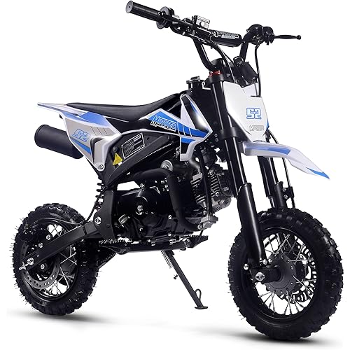 MotoTec Hooligan 72cc 4-Stroke Gas Dirt Bike Blue