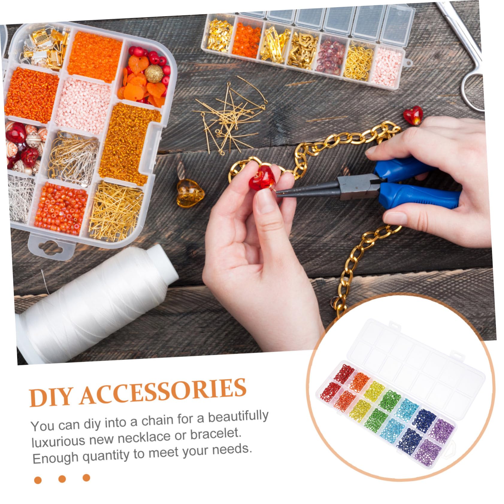 CIYODO 8/10mm Metal Eye Set DIY Jewelry Making Screw Kit for Charms Earring Necklace Small Pin Pendants Wire for Jewelry Crafting