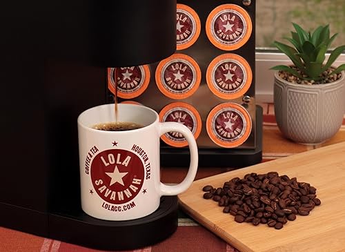 Lola Savannah Cápsulas de café con cafeína y nuez de plátano en recipientes en forma de vaina, 50 unidades