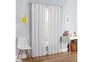 ECLIPSE Kendall Modern Blackout Thermal Window Curtain for Bedroom or Living Room