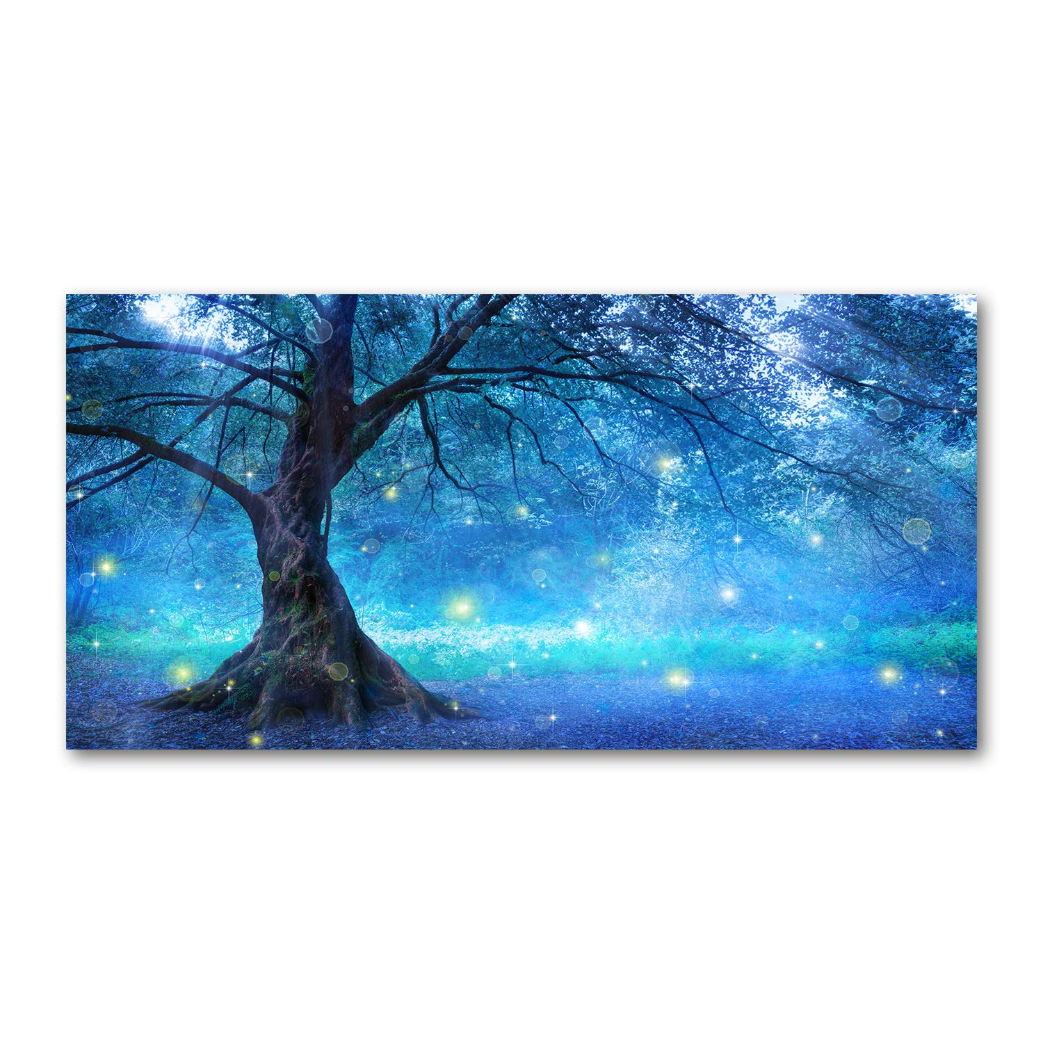 Tulup Obraz na płótnie - 120x60cm - Wydruk na Ścianę do Salonu Kuchni Kanwa Canvas Zdjęcie - Tajemniczy las