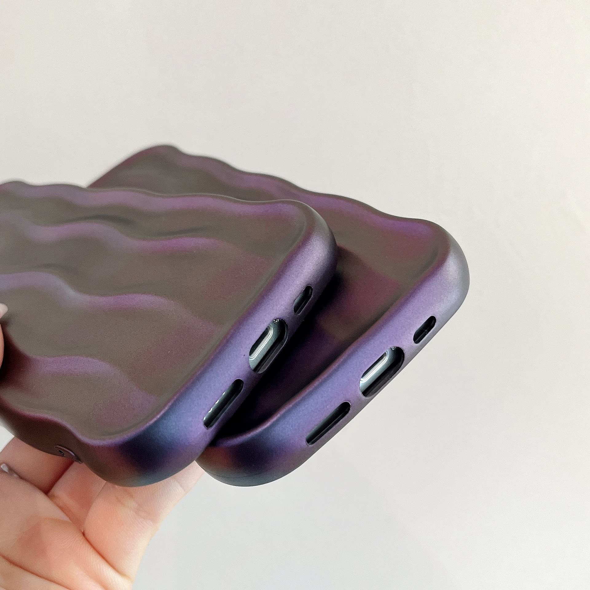 Amazon.com: AMAZFCCY Curly Wave Frame Case for iPhone 13 Pro Max
