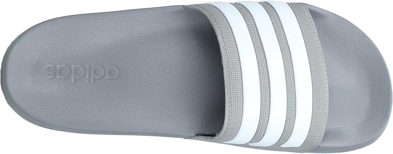 adidas Men's Casual Slide Grey/White/Grey 4