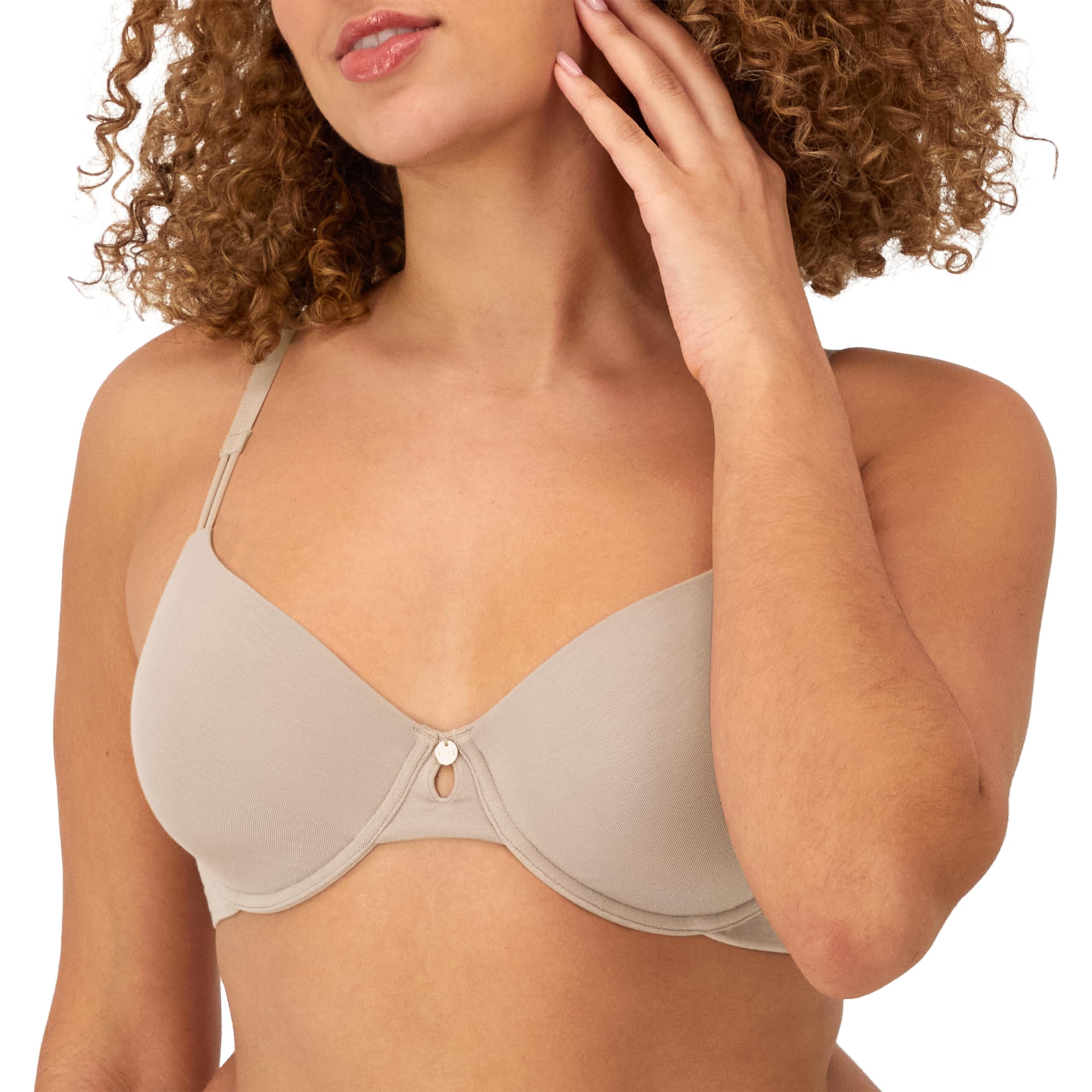 Maidenform Women's Evening Blush Underwire, Everyday Luxe T-Shirt, Full Coverage Bra, Opaque, 36C