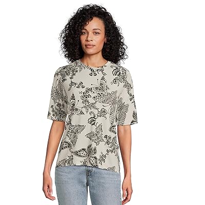 Johnny Was The Janie Favorite Fitted Elbow Sleeve Tee Sydnee Women