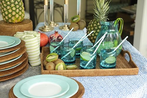 Miniatura 4 de Jarra de agua jarra de plástico transparente Looks LikeJarra de vidrio 64oz Azul Turquesa Handle