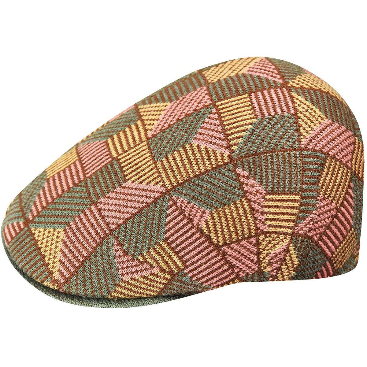 Kangol Tiled 507 Flat Cap by Women/Men - Ivy hat with Peak Winter Autumn-Winter - S (54-55 cm) Orange