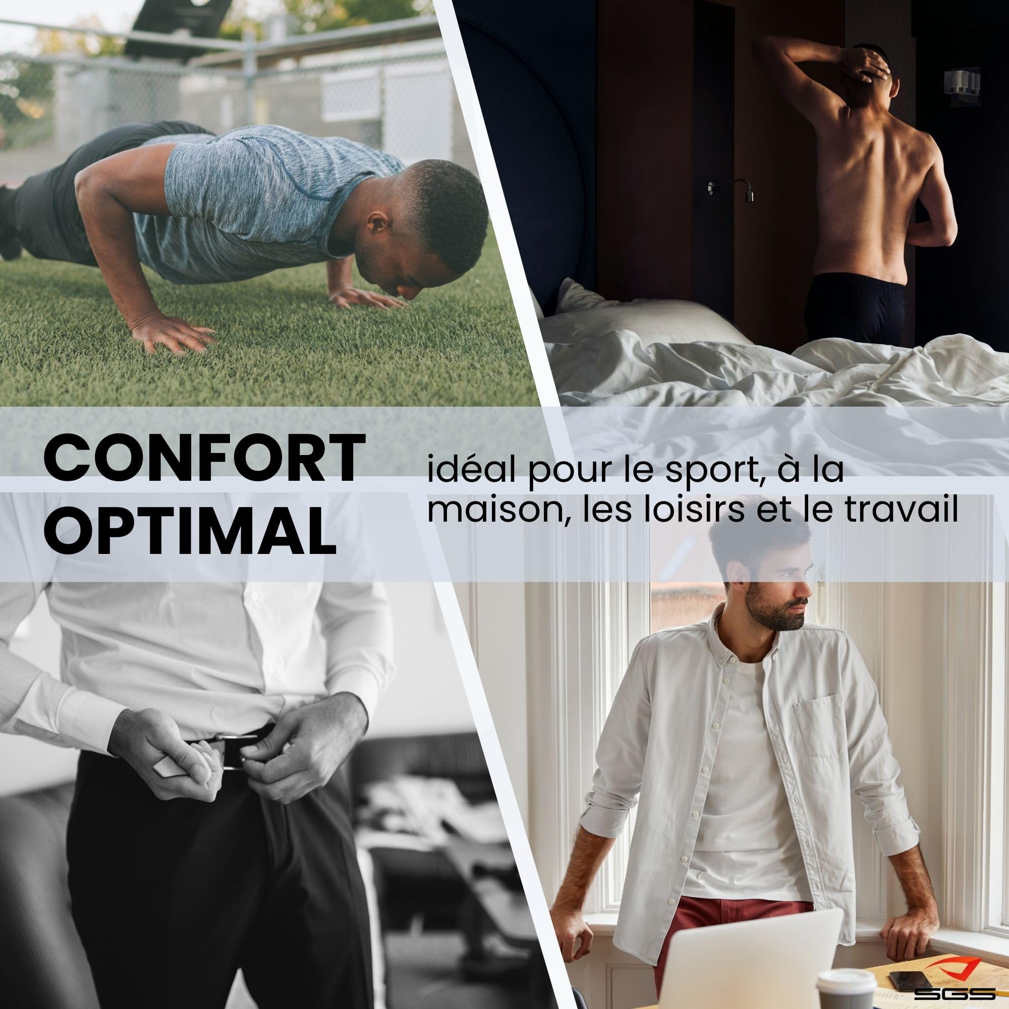 SGS Calecon Homme - 6 ou 10 Pack Boxer Homme Coton - Confortable et Ample - sous-Vêtements Premium