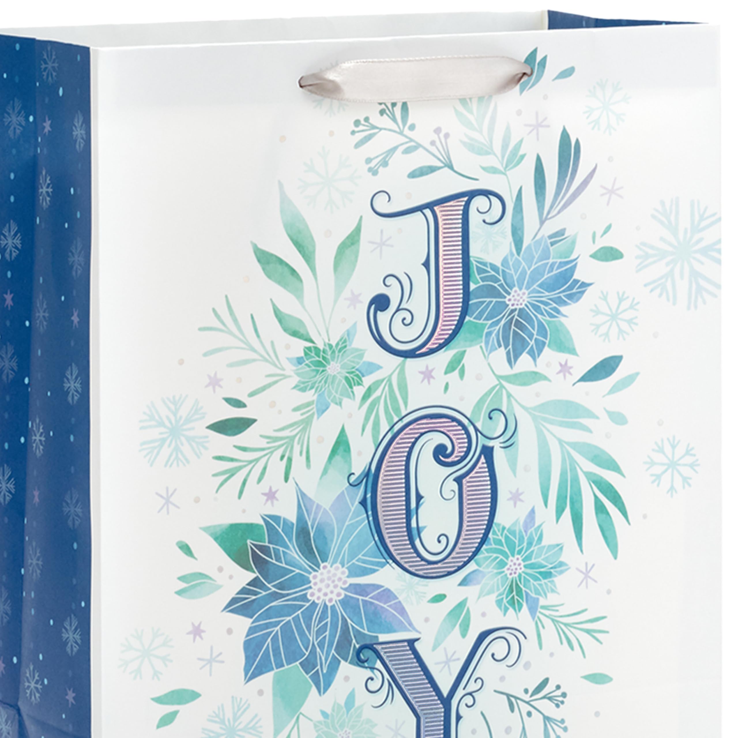 Hallmark 13" Large Christmas Gift Bags, Lavender, Sage Green, Mint, 1 count (Pack of 3) - Image 4