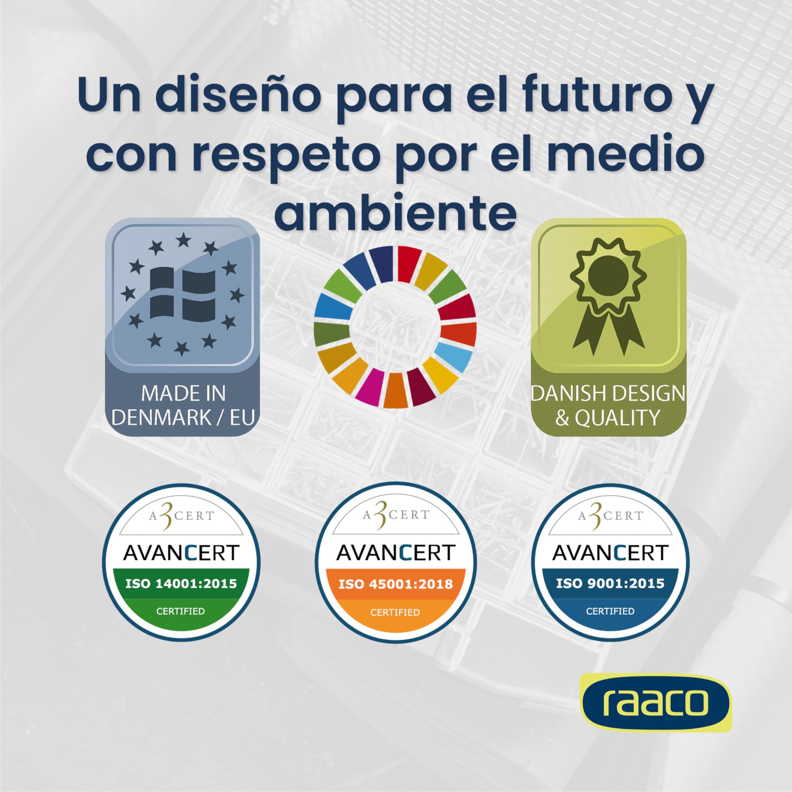 raaco Boxxser 55 5x5-15: Caja Organizadora de Tornillos Premium para Taller con 15 Compartimentos, Almacenaje Seguro, Portátil, 28,4 x 29,8 x 5,5 cm, Caja de Herramientas