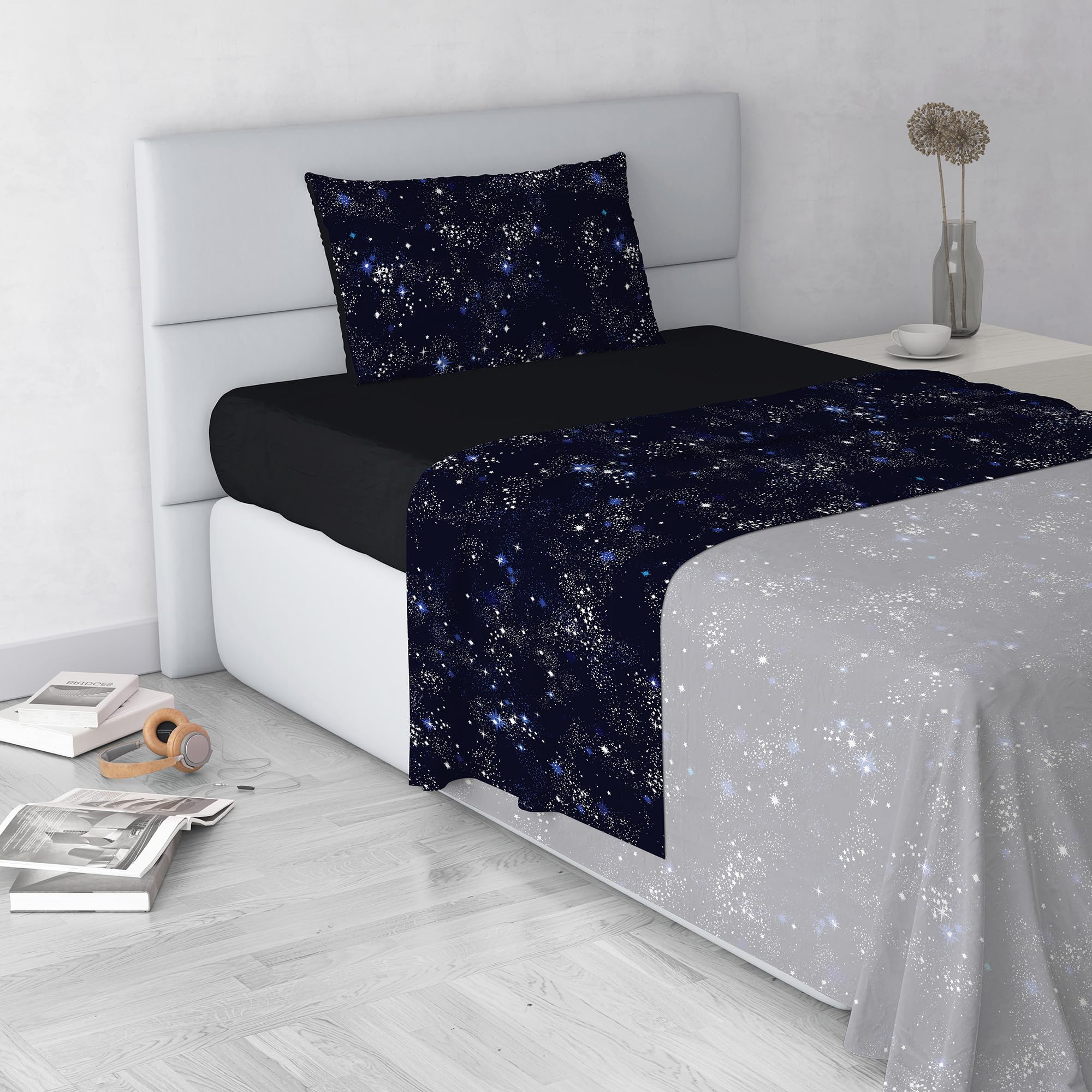 Parure de lit Orione microfibre pour sublimer votre chambre ado