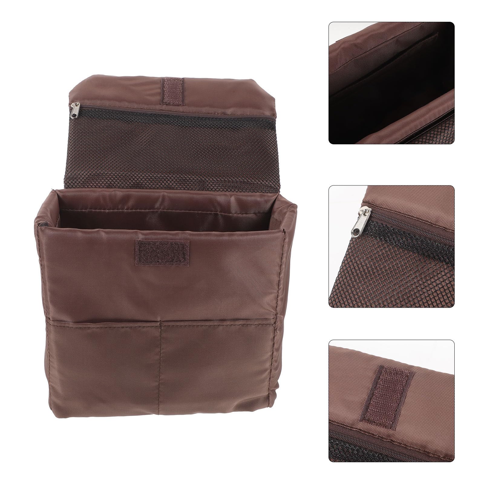 Bolsa Acolchada para Cámara de Fotos Réflex, Nylon Café | Divisor Interior, Protege el Equipo, Fácil de Limpiar, para Sesiones Interiores y Exteriores