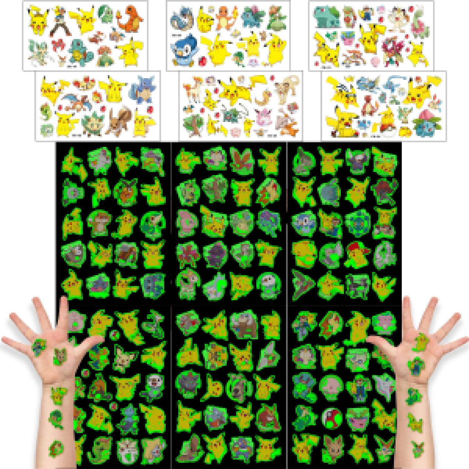 Tatuajes Temporales Niños 12 Hojas,Tatuajes Niños Luminosos,Tatuajes Niños y Niñas,Pegatinas Tatuajes Niños,Tatuajes Niñas,Niños Pegatinas,Impermeables Tatuajes,para Niños Regalos de Cumpleaños