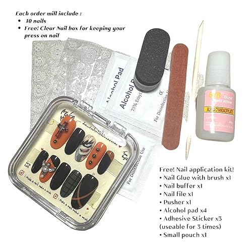 Miniatura 9 de Boudoir red angel! press on nails, False nail, fake nails, handmade, nail art  design by make.a.nail.make.a.wish (XS, Nature)