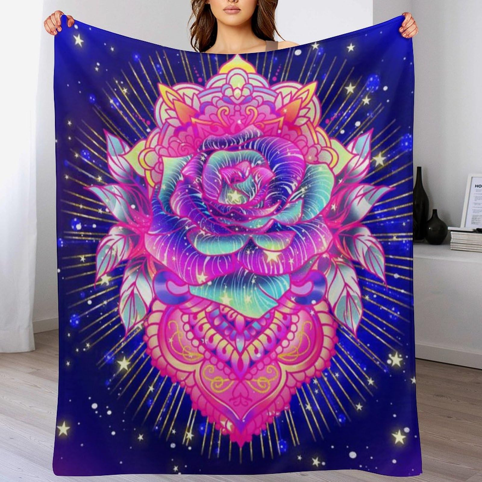 Couverture rose en polaire de flannel pour vos soirées cocooning sur le canapé