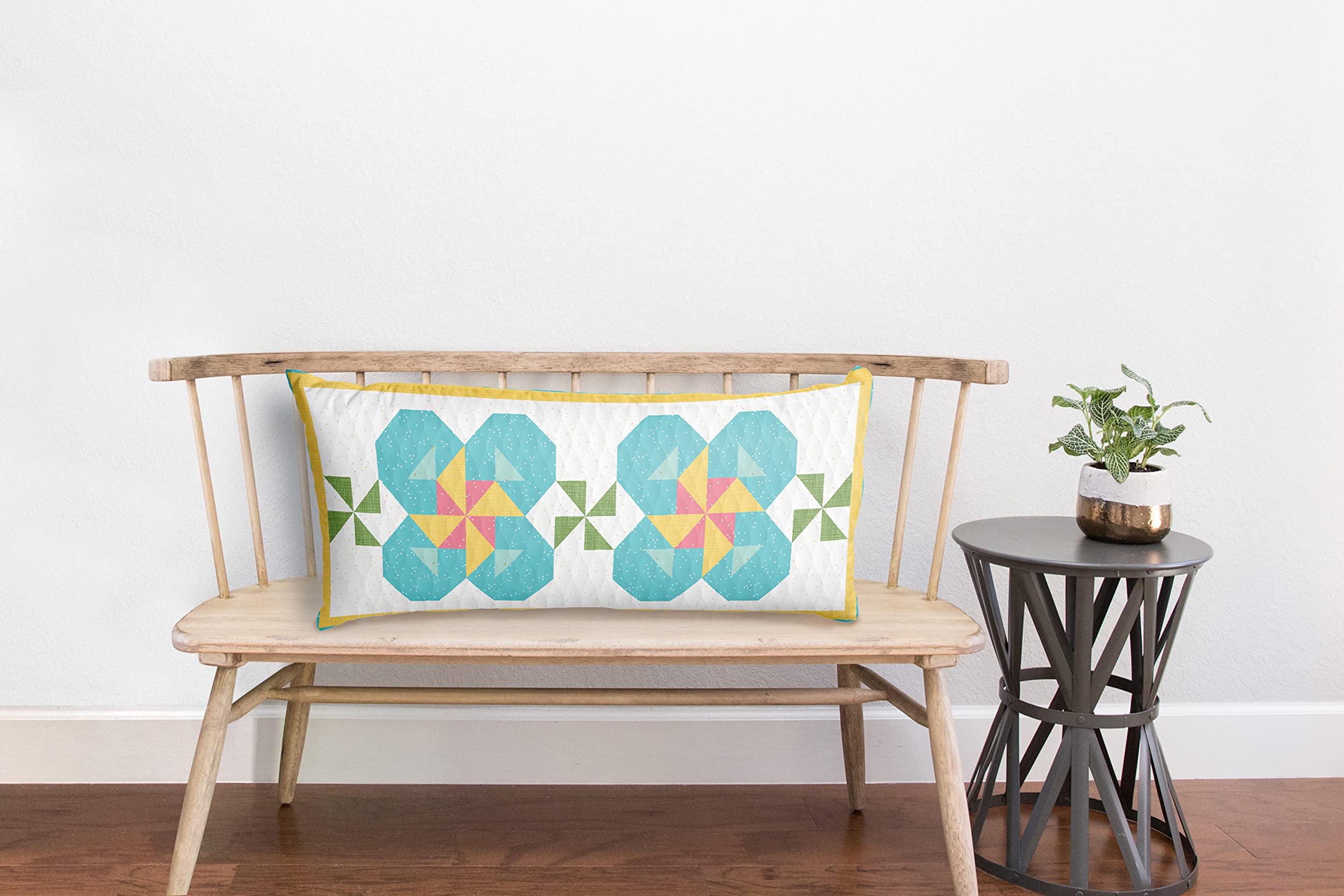 Riley Blake Quilt Project of The Month Kit: Easy DIY Designs for Every Season, for Quilting, Apparel, Crafting, and Home Decor (Bench Pillow - May)