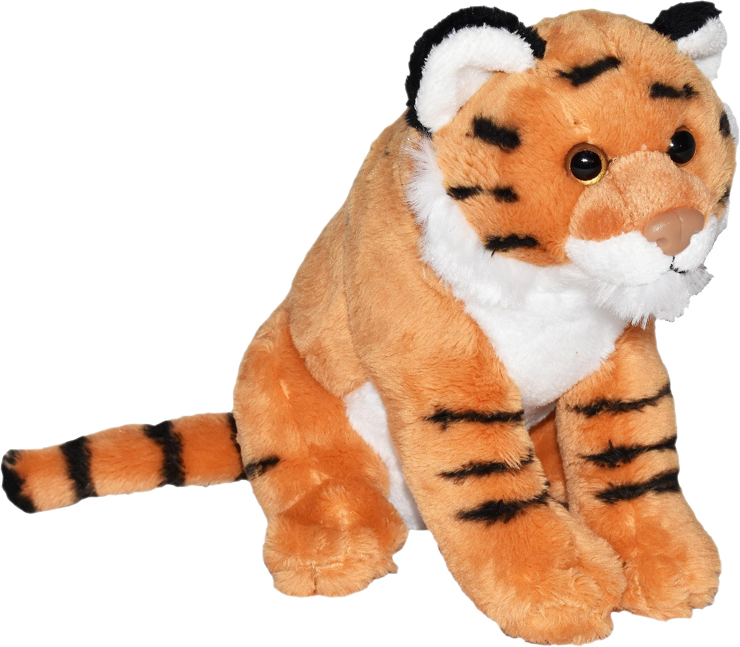 WILD REPUBLIC Wild Calls Tiger, Authentic Animal Sound, Stuffed Animal, 8 Inches, Gift for Kids, Plush Toy, Fill is Spun Recycled Water Bottles