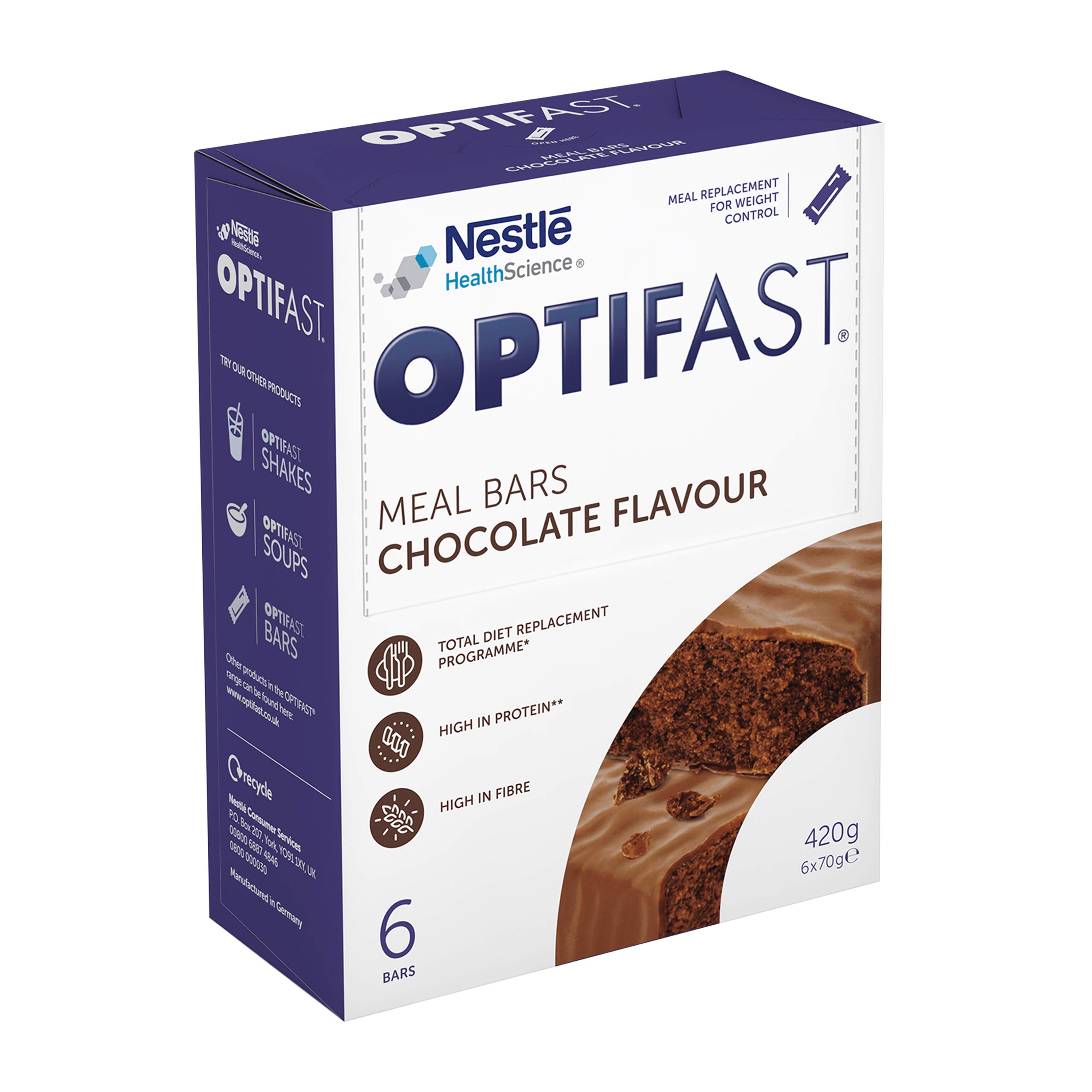 Meal Replacement Bar Optifast Chocolate Bar Weight loss bar for 'On