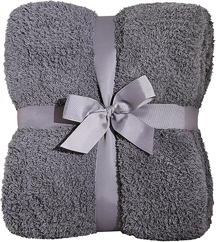 Manta a cuadros súper suave, acogedora y cálida manta de forro polar para sofá y sofá, manta reversible de lujo esponjosa de punto a cuadros en