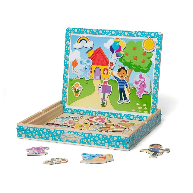 Melissa & Doug Blues Clues and You, Juego de Imágenes de Madera Magnéticas, Multicolor, 48 Piezas