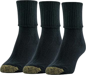 Gold Toe Womens Three-Pack Bermuda Turn-Cuff Sock