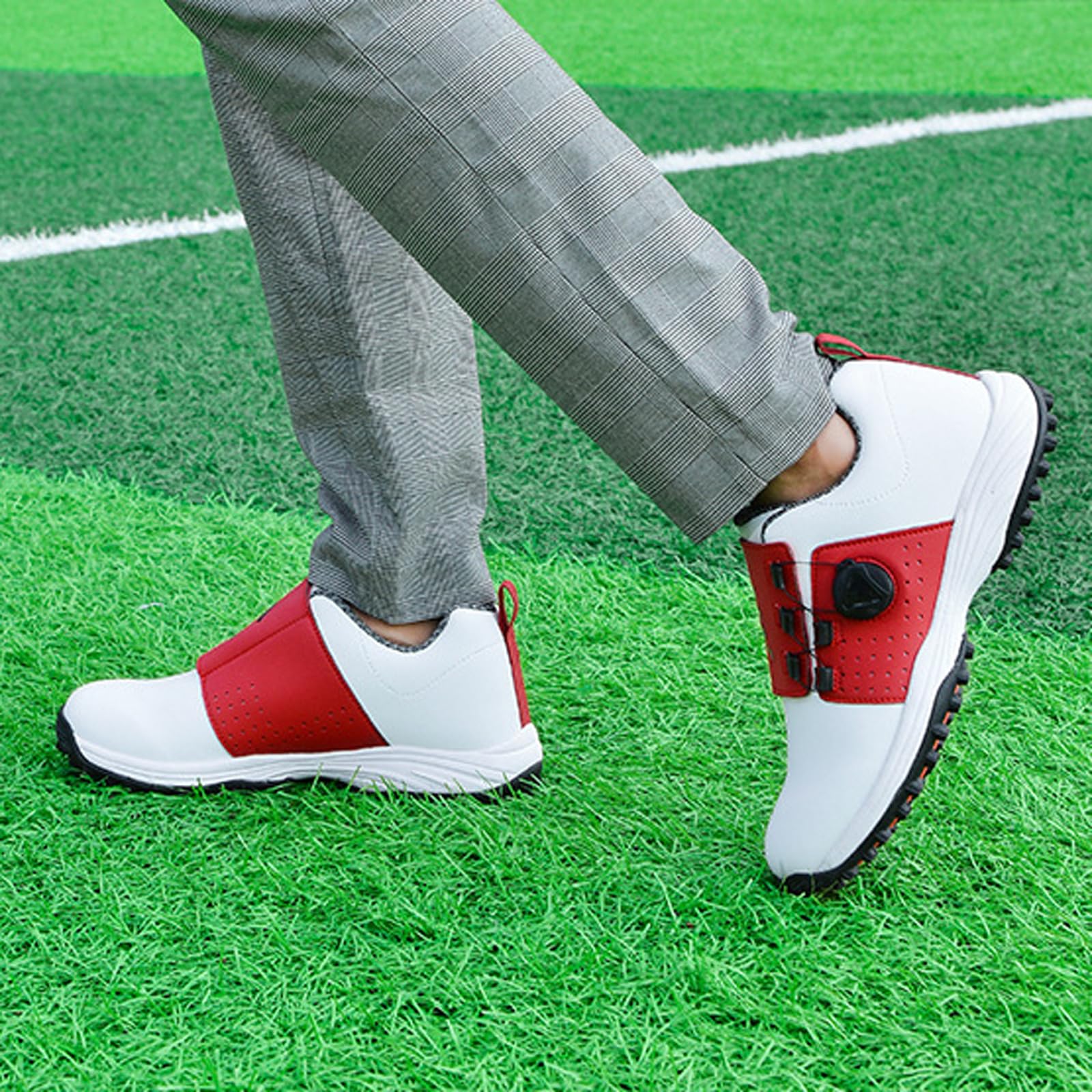 Golfschuhe Herren,Golf Schuhe MäNne,Ausreichende UnterstüTzung Und DäMpfung,Wasserdichtes Synthetik Obermaterial,Geeignet FüR SpaziergäNge Training Sport Und Outdoor AktivitäTen