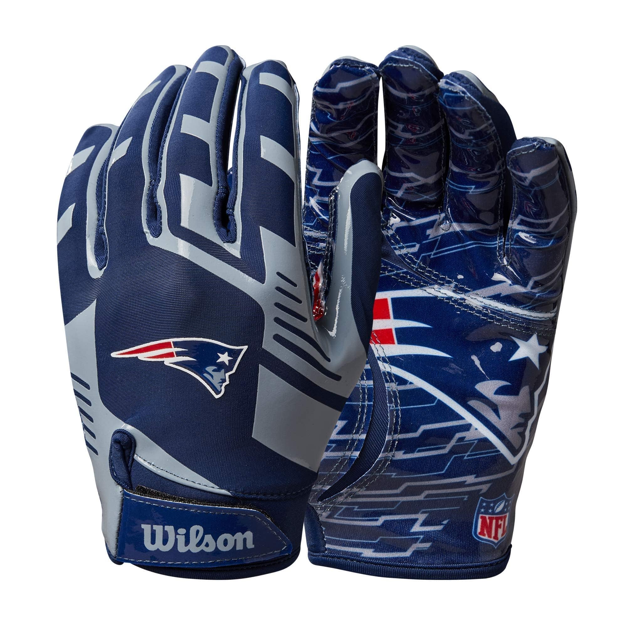 Wilson NFL Stretch Fit Football Gloves – Youth and Adult Sizes