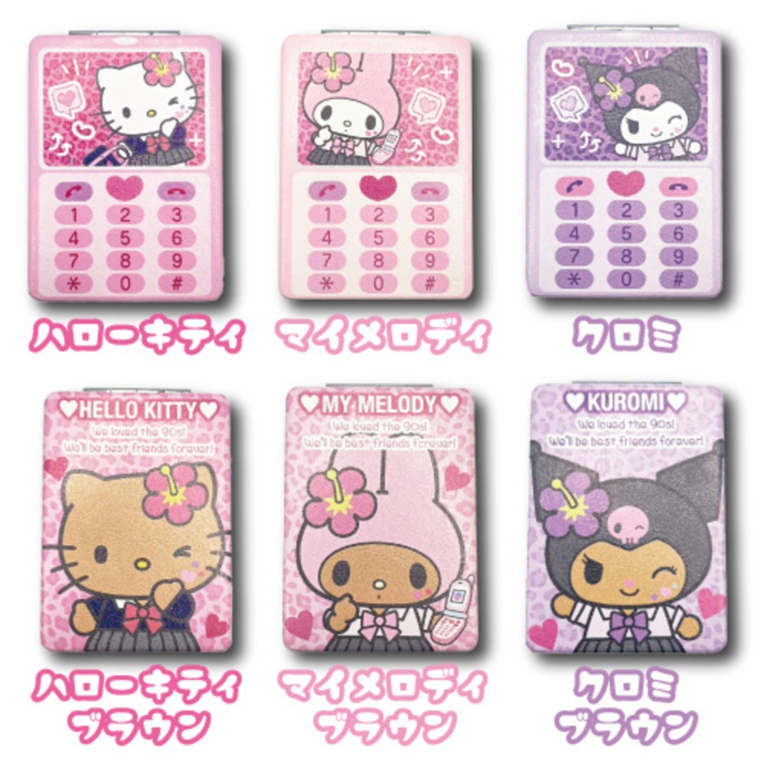 h.naoto キティ コラボ ミラー 鏡 オリタタミミラー サンリオ 新品 サンリオキャラクターズコラボ！ハローキティとクロミデザインの