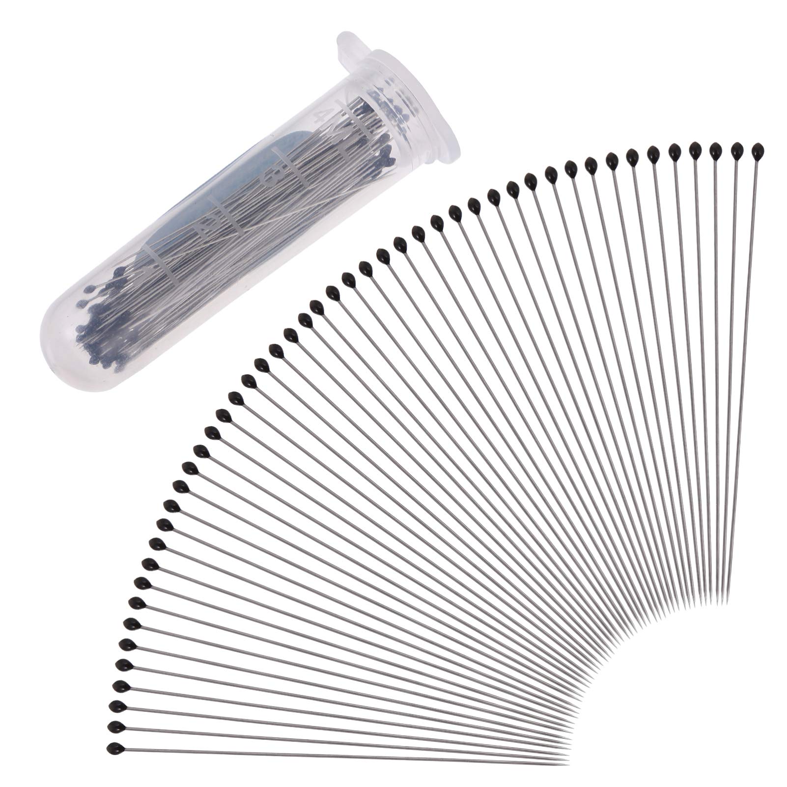 OVAST 300Pcs Stainless Steel Specimen Entomology Dissection and Collections Needle for School Entomology Dissection Collectors 4X0.07CM Kids Tools (Size : 4X0.07CM)