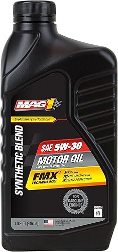Mag 1 61652 SAE 5W-30 - Aceite de motor de mezcla sintética, 1 cuarto de galón Mag 1 61652 SAE 5W-30 - Aceite de motor de mezcla sintética, 1 cuarto de galón