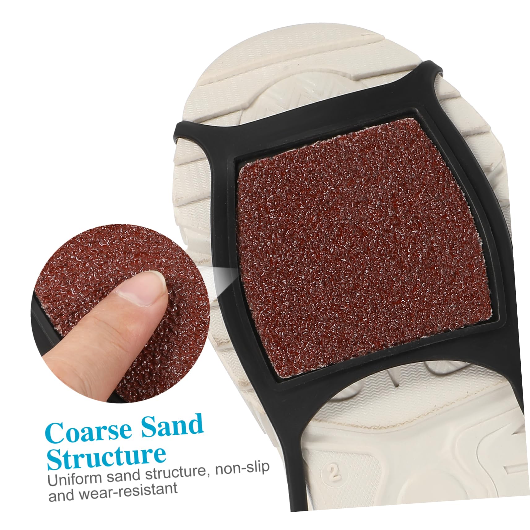 BESPORTBLE Crampons Antidérapants pour Chaussures Couvre Chaussures Épais pour Glace pour Randonnée Jogging Glace