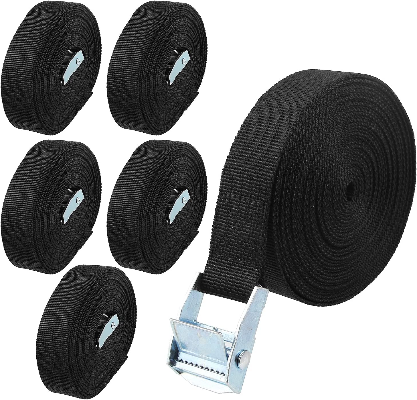 ASelected 5M Lashing Straps 6 Pack Trailer Tie Down Straps Car Roof